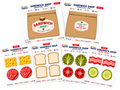 Sandwich Shop Printable Templates